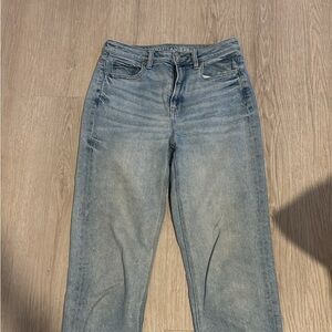 American Eagle Outfitters Light Blue Straight Leg Jeans